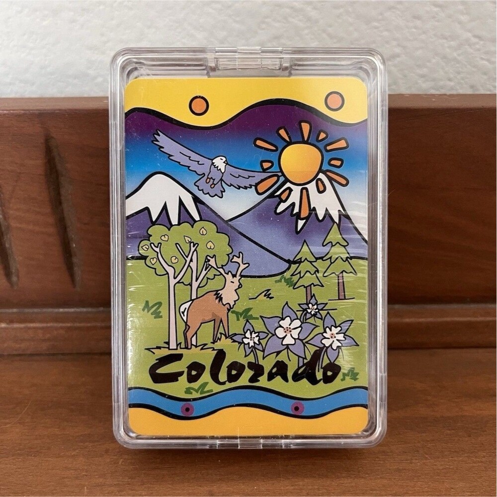 Colorado Landscapes Souvenir Playing Card Deck in Clear Plastic Case